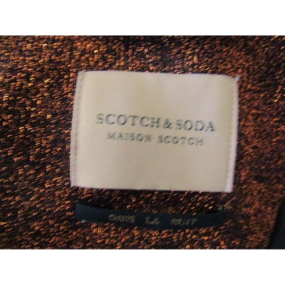 Scotch & Soda Maison Scotch Metallic Ruffle Pant Suit Jacket Pants Retail $350 S - Picture 11 of 14